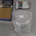 Underwater Pool Lights for Above Ground Pools and Inground Swimming Pools with Remote Timer Off, Magnet RGB Submersible LED Lights Rechargeable Spotlight 16 Colors 9-Mode for Hot Tubs, Fountain -1Pack