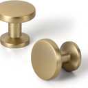 Set of 12 Sleek Champagne Bronze Cabinet Knobs with Cylindrical Stem  Modern Kitchen Drawer Handles Minimalist Dresser Hardware