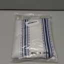 Navy Blue Striped Shower Curtain Set - Long 72" x 84" Washable Bathtub Curtain with 12 Hooks, Navy Blue White Stripes Farmhouse Waterproof Fabric Stall Shower Curtains for Bathroom/Bathtub