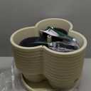 VIVOSUN 2-Pack 5 Tier Vertical Gardening Stackable Planter for Strawberries, Flowers, Herbs, Vegetables, Ivory