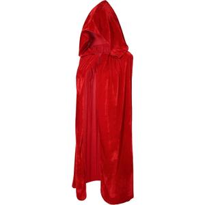 Crizcape Kids Costumes Capes Cloak with Hood for Halloween Party 5-7 Years Red