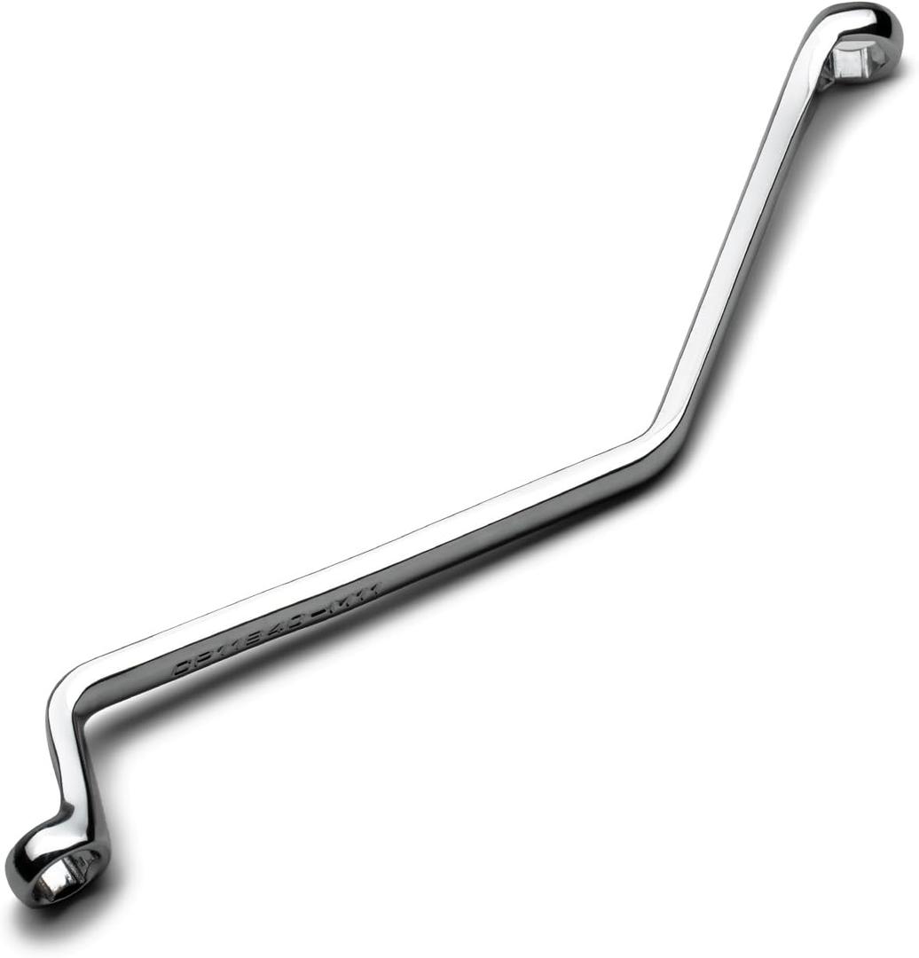 Capri Tools 11 mm Brake Bleeder Wrench, Angled Double Box End, Metric