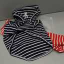 Koneseve Dog Shirt Vest Lightweight Stretchy Dog T-Shirts Soft Cool Sleeveless Stripe Vests Breathable Clothes for Puppy Kitty Cats Large Dogs 2 Pack Red + Blue [L/Large]