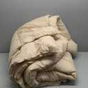 TEXARTIST Queen Beige Comforter, All Season Quilted Down Alternative Duvet Insert with Corner Tabs, Breathable Bed Comforter, Summer Warm, Beige (88"x88")