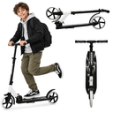 Rahmory Kick Scooter for Ages 6+,Kid, Teens & Adults. Foldable Kick Scooter for Boys with 4 Adjustable Heights, ABEC9 Bearings, Supports Up to 220 lbs.