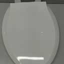Toilet Seat Cover Elongated  Durable PP Toilet Seat with Slow Close Hinges, Easy Clean White Replacement for American Standard Toilets