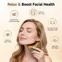 Lymphatic Contour Face Brush - Dry Facial Brush and Lymphatic Drainage Massager with Ergonomic Design, Soft Skin-Friendly Bristles for Chin/Neck Contouring & Fatigue Relief