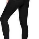 IUGA Stretchy Jeans for Women High Waist Jeggings Tummy Control Skinny Jeans Pull on Leggings with Pockets Trendy Casual (XX-Large, Black)