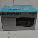 Emerson MW9255B Countertop Microwave Oven, 6 Pre-Programmed Settings, Removable Glass Turntable and Child Safety Lock, 0.9 Cu ft, 900W, Black