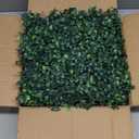 AOKIE 10"X10" Artificial Grass Wall, 12Pcs Boxwood Hedge Wall Panels UV-Anti Grass Backdrop Wall Decor, Greenery Privacy Hedge Screen for Indoor Outdoor Patio Balcony, Party Garden Fence Decor (10x10 12pcs)