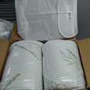 King Size Memory Foam Pillows Set of 2, Bed Pillow for Sleeping, Firm Pillow Gel for Neck Support, Hotel Quality Bed Rest Pillow with Cooling Zippered Breathable Cover King 2 Pack