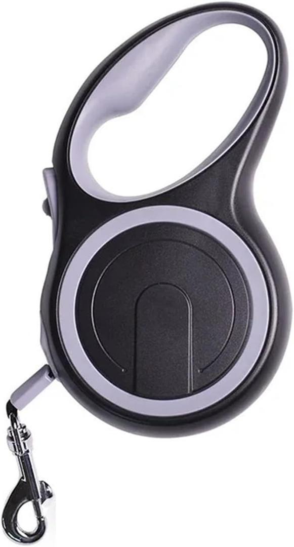 Compatible for Retractable Dog Leash Nylon Durable Extending Leads Automatic Puppy Walking Rope(Gray,5M - 40 KG)