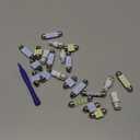 24 Pieces Dome Light LED Car Interior Bulb Kit Set 194 T10 DE3175 578 31mm 42mm Bulbs Interior Replacement Lights for Car Map License Plate Door Side Marker Cornering Trunk Light - White