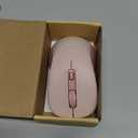 seenda Bluetooth Wireless Mouse, Bluetooth & 2.4G USB Dual Mode, Quiet Clicks, Smooth Tracking, 3-Level Adjustable 1600 DPI,Compact and Portable Mouse for Laptops, Tablets and More-Pink