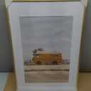 Fun Memories 16x24 Frame Gold, 16 x 24 Poster Frame with Mat for 12x18 Photo-Tempered Glass, Wall Hook Included, Set of 1