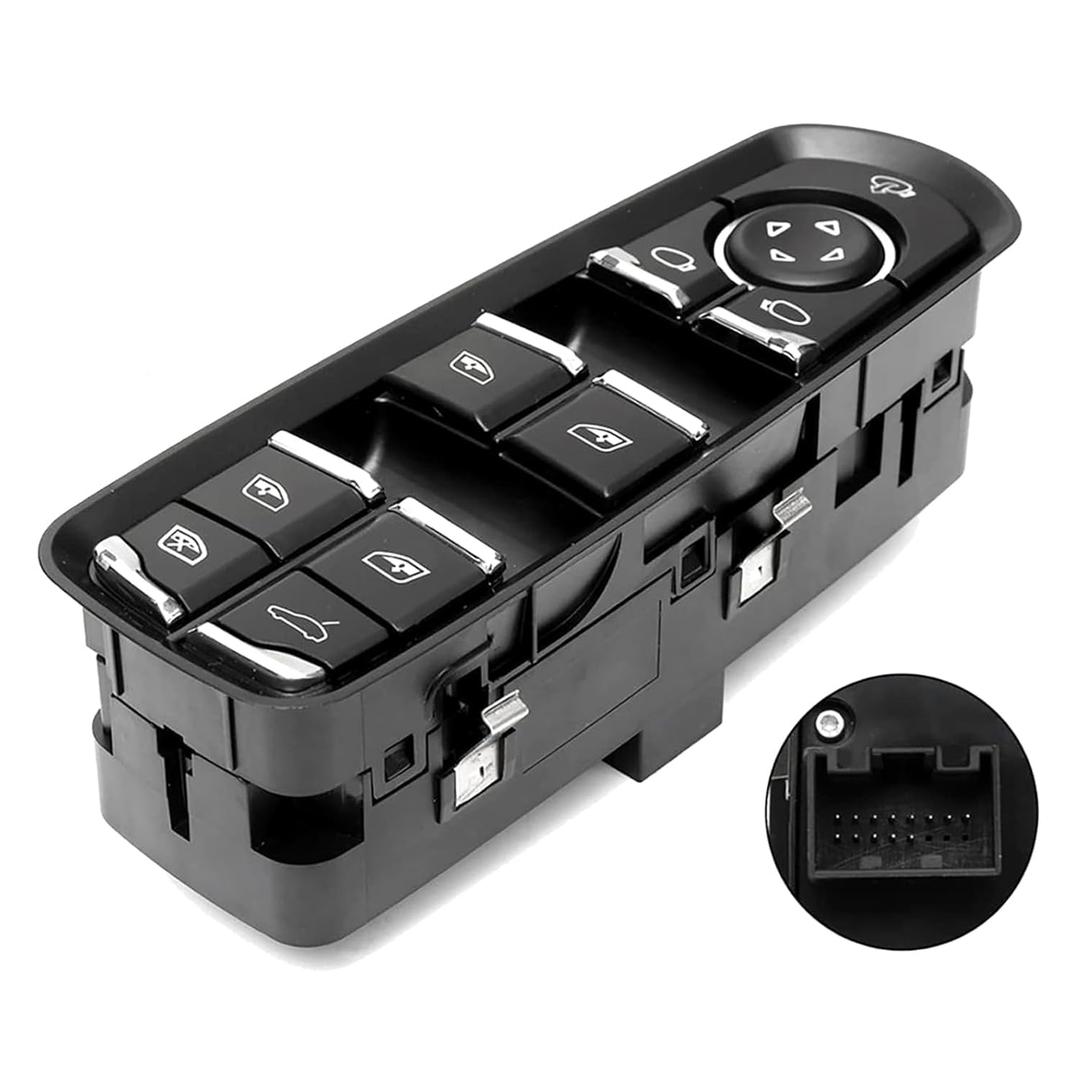 Master Power Window Switch fits Cayenne Panamera Macan 2011-2016, Driver Side Master Power Window Switch Panel, Replaces 7PP959858MDML