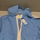 Prince Pickle Ball Cropped Hoodie Jacket Womens Medium Blue Zip Up Crew Neck Casual