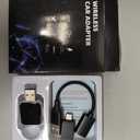 Junboer Mini Wireless Carplay Adapter for iPhone - Carplay Wireless Adapter Car Play Dongle Bluetooth, Compatible with iPhone iOS 10+, [2025 Upgraded] Silver