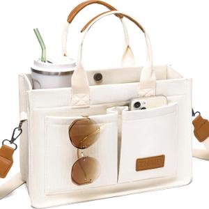 ZHMO Canvas Tote Bag for Women,Women's Bags Crossbody Bags Work Laptop Tote Bag Large Handbags Purse for Travel Nurse Teacher