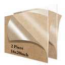 2 Pieces 16" x 20"Clear Acrylic Sheet Cast Plexiglass 1/8Thick (3mm) Plexiglass Sheet Clear Plastic Sheet, for Sign,Craft, Photo Frame, DIY Display Projects