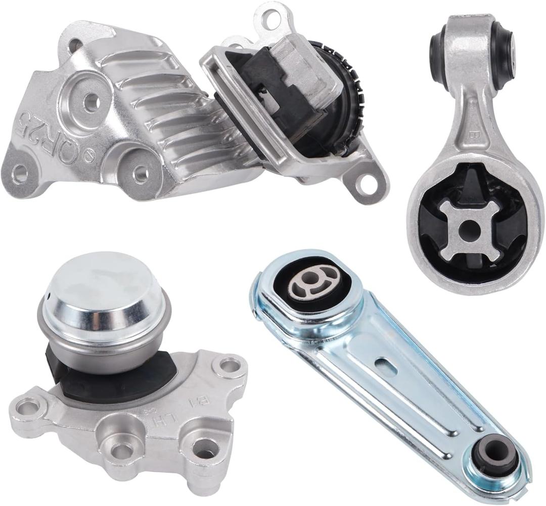 4PCS Engine Motor & Trans Mount Compatible for Nissan Rogue 2014-2017 2.5L, Front Rear Right Engine Motor and Trans Mount Repelace# A4364 A4367 A4363