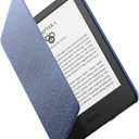 Amazon Kindle Case, Thin and Lightweight, Foldable Protective Cover - Fabric (Blue)
