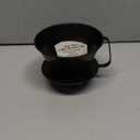 Fino Pour-Over Coffee Brewing Filter Cone, Number 4-Size, Black, Brews 8 to 12-Cups