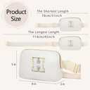 Birthday Gifts Christmas Personalized Gift for 4 5 6 7 8 9 10 11 12 13 14 Year old Girls Teen Sister Kid Initial Letter Fanny Pack Trendy Stuff Crossbody Bag White Letter H