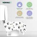 Toilet Seat Cover (20 Pack)  XL 23x25 Inch Panda Print Toilet Seat Covers Disposable for Kids & Adults  Soft Paper Material, Travel Essentials for Public Restrooms & Potty Training (P20 Non-Wooven)