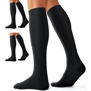 Compression Socks for Women and Men(3 Pairs)15-20mmHg - Best Circulation Support Socks (Small-Medium)