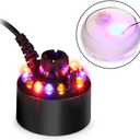 AGPTEK 12 LED Mist Maker Water Fountain Pond Fog Atomizer Air Humidifier, Ideal For Indoor or Outdoor Fountains, Water Feature Use.