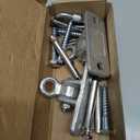 Heavy Duty Swing Hangers with Locking Snap Hooks, Swing Hardwares for Porch, Patio, Playground, Indoor and Outdoor, 2400 lb Capacity, Screws and Bolts Included, 2 Pack