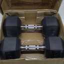 CAP Barbell Coated Dumbbell Weight | Multiple Options Pairs & Sets (50 lb - Set (25 lb x 2))