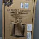 Regalo Safety 30-35 Extra Wide Baby Gate for Doorways & Bottom of Stairs, Pressure Mounted Walk-Through Gate for Babies, Toddlers & Pets, Bronze