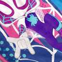 Jay Franco Kids Plush Throw Blanket Soft & Cozy Fleece Throw for Bedroom & Couch Dcor, Official Licensed Product, Blue - Ghost Spider, 46x60 - Throw Blanket