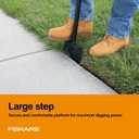 Fiskars 38.5" Steel Edger Lawn Tool, Manual Long-Handled Edger for Grass and Garden Tiller for Soil, Garden and Yard Tool