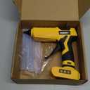 MONVICT Cordless Glue for Dewalt 20V Battery, Upgraded 100W Digital Temperature Adjustable Handheld Electric Power Full Size Heavy Duty Hot Glue with 10 Glue Sticks (Battery Not Included)