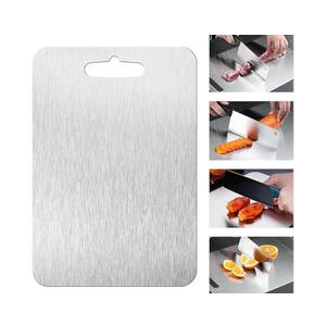 Titanium Cutting Board - 2025 New Upgrade 100% Pure Titanium Cutting Boards for Kitchen Double Sided Titanware Cutting Board,Hygiene Durable Dishwasher Safe Chopping Board(16.1‘’LX10.1‘’W)