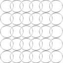 30Pcs Macrame Hoops Ring, BetterJonny 4 Inch Metal Craft Rings Hoops Silver Dream Catcher Rings Wreath Hoop Rings for Home Decorations DIY Crafts and Wall Hanging Crafts