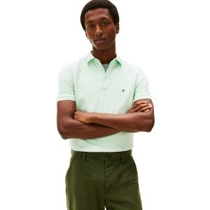 Tommy Hilfiger Men's 1985 Slim Short Sleeve Polo, Opal Green Large
