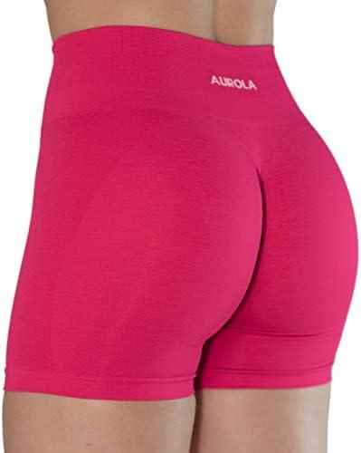 AUROLA Intensify V2.0 Women's Workout Shorts Athletic Running Shorts, Seamless High Waist Gym Yoga Shorts, Size S