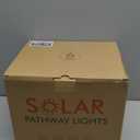 BITPOTT Bright Solar Lights Outdoor 6 Pack, 2-in-1 Cool&Warm Solar Pathway Lights, Pathway Landscape Lighting Waterproof IP65, Auto On/ Off Outdoor Light for Yard Walkway Garden Driveway Landscape