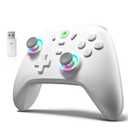 ECHTPower Wireless PC Gaming Controller - Hall Effect Joystick, 2.4G & Wired 1000Hz Polling Rate, 800mAh Battery, Adjustable Turbo/Vibration - for PC/Switch/iOS/Android-off White