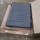 DWVO Outdoor Weather-Resistant Horizontal Storage Shed, 35 Cu Ft Capacity, Lockable and Waterproof, Suitable for Storing Garden Tools, Dark Gray