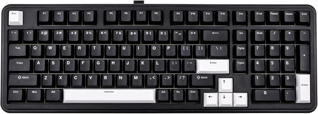 EPOMAKER TH99 Tri-Mode Wireless Mechanical Keyboard with Numpad, Hot Swappable, RGB Backlit, Gasket Creamy Keyboard for PC/Mac/Office/Gaming (Black)