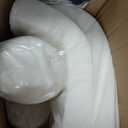 Fitfree Outdoor Chair Cushions, Water-Resistant & Fade-Resistant, Patio Furniture Square Seat Replacement Chair Pads with Ties Zipper, Removable Cover, Non-Slip Bottom, Set of 4, 19 x 19 Inch, Beige