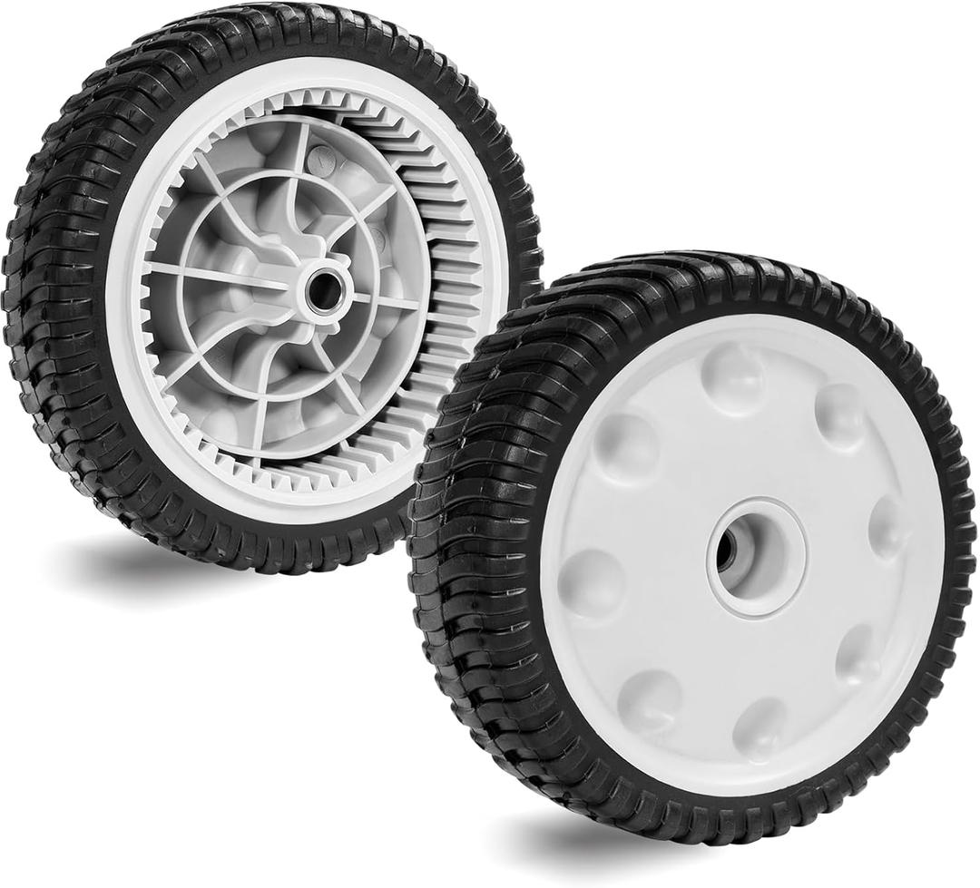 Front Drive Wheels fit for 734-04018C 734-04018A 734-04018B Lawn Mower 12AV569Q597 for MTD/Snapper/Troy Bilt Tuff-Cut 210 TB210 TB230 TB240 Self Propelled Mower(Set of 2)