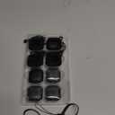 Air Tracker Tag for Android, Tags-4 Pack Luggage Tracker with 4 Case, Works via Google Find Hub App, Bluetooth Tracker Item Finder for Key, Backpack, Travel and Commute, 4 Pack, Black (NOT for iOS)