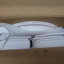 SpaceAid 4 Tier Rotating Bookshelf Tower, Spinning Bookcase Lazy Susan, Revolving 360 Book Shelf Storage Round Carousel, Vertical Rotate Turning Spiral Corner Organizer, White