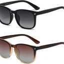 DUSHINE Polarized Sunglasses for Women Classic Retro Style UV400 Protection